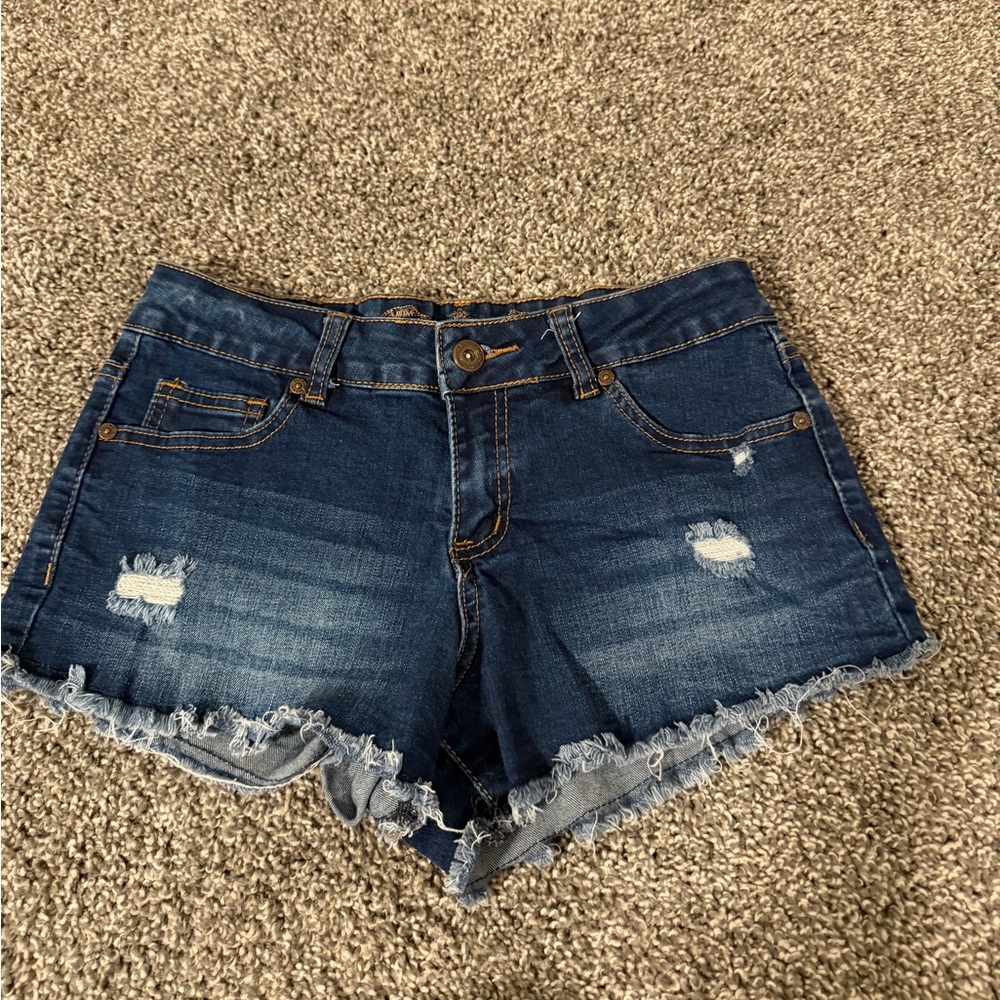 Wax Jeans Cheeky Booty Shorts Size S Distressed